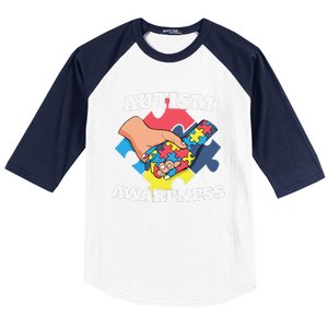 Cute Autism Awareness 2 April Autism Day Gift Baseball Sleeve Shirt