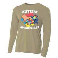 Cute Autism Awareness 2 April Autism Day Gift Cooling Performance Long Sleeve Crew