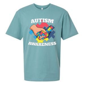 Cute Autism Awareness 2 April Autism Day Gift Sueded Cloud Jersey T-Shirt