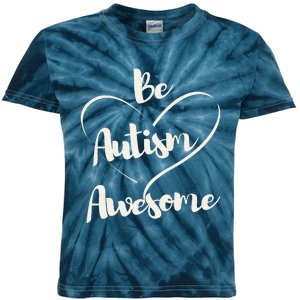 Cute Autism Awareness Autistic Support Saying Kids Tie-Dye T-Shirt