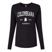 Columbiana Alabama Al Vintage Athletic Sports Design Womens Cotton Relaxed Long Sleeve T-Shirt