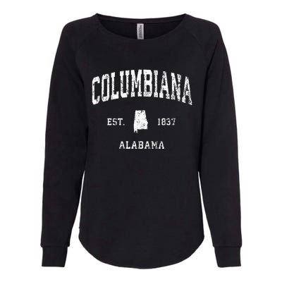 Columbiana Alabama Al Vintage Athletic Sports Design Womens California Wash Sweatshirt