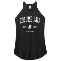 Columbiana Alabama Al Vintage Athletic Sports Design Women's Perfect Tri Rocker Tank