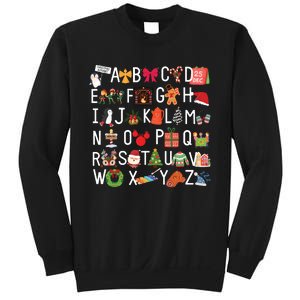 Christmas Alphabet Abc Kindergarten Teacher Alphabet Sweatshirt