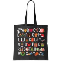 Christmas Alphabet Abc Kindergarten Teacher Alphabet Tote Bag