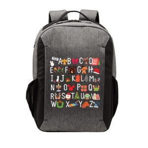 Christmas Alphabet Abc Kindergarten Teacher Alphabet Vector Backpack