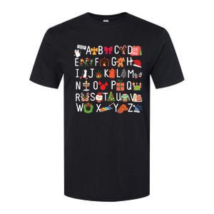 Christmas Alphabet Abc Kindergarten Teacher Alphabet Softstyle CVC T-Shirt