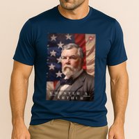Chester A. Arthur 21st President Of The United States Portrait Cooling Performance Crew T-Shirt