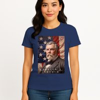 Chester A. Arthur 21st President Of The United States Portrait Womens T-Shirt