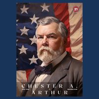 Chester A. Arthur 21st President Of The United States Portrait Kids T-Shirt