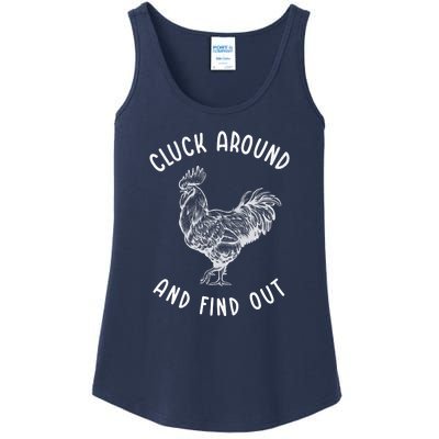 Cluck Around And Find Out Funny Chicken Ladies Essential Tank