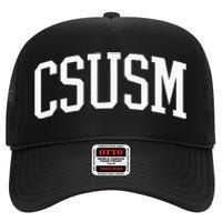 CSUSM Athletic Arch College University @ Alumni High Crown Mesh Back Trucker Hat