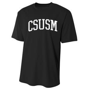 CSUSM Athletic Arch College University @ Alumni Performance Sprint T-Shirt