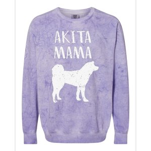 Cool Akita  Akita Mom Owner Pet Lover Colorblast Crewneck Sweatshirt