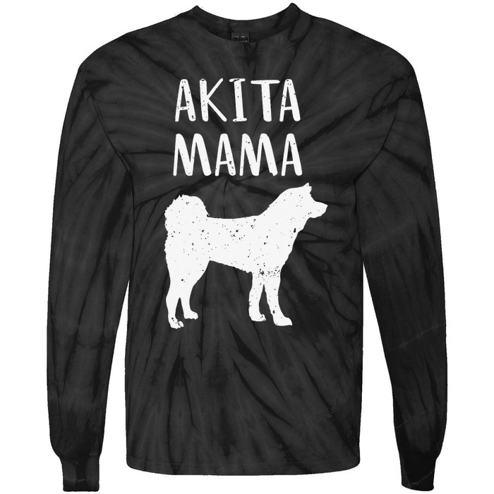 Cool Akita  Akita Mom Owner Pet Lover Tie-Dye Long Sleeve Shirt