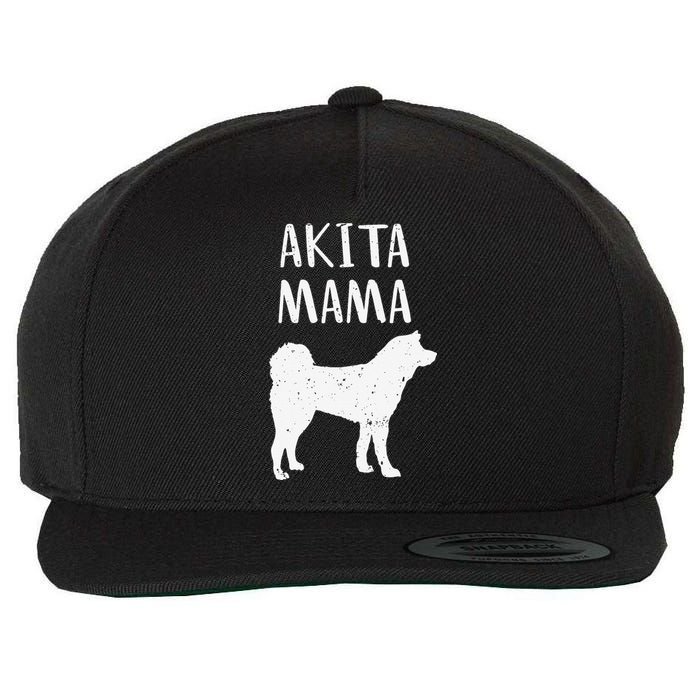 Cool Akita  Akita Mom Owner Pet Lover Wool Snapback Cap