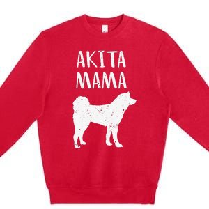 Cool Akita  Akita Mom Owner Pet Lover Premium Crewneck Sweatshirt