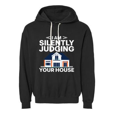 Cool Architect Art Wo Real Estate House Architecture Garment-Dyed Fleece Hoodie