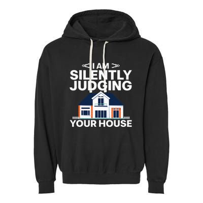 Cool Architect Art Wo Real Estate House Architecture Garment-Dyed Fleece Hoodie