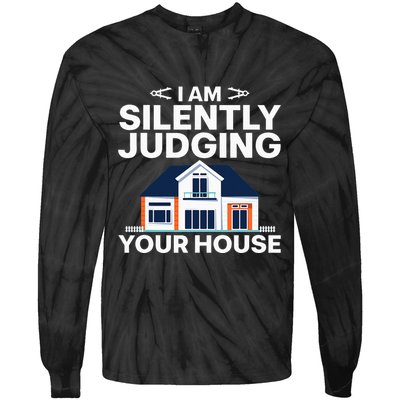 Cool Architect Art Wo Real Estate House Architecture Tie-Dye Long Sleeve Shirt