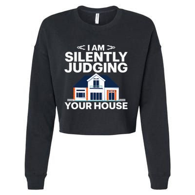 Cool Architect Art Wo Real Estate House Architecture Cropped Pullover Crew