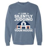 Cool Architect Art Wo Real Estate House Architecture Garment-Dyed Sweatshirt