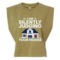Cool Architect Art Wo Real Estate House Architecture Garment-Dyed Women's Muscle Tee