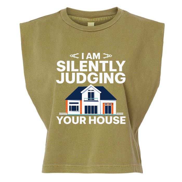 Cool Architect Art Wo Real Estate House Architecture Garment-Dyed Women's Muscle Tee