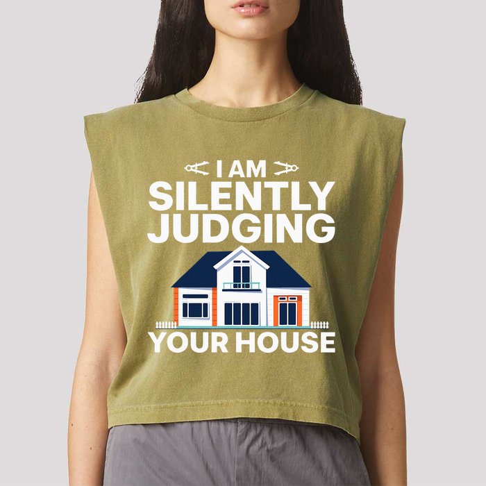 Cool Architect Art Wo Real Estate House Architecture Garment-Dyed Women's Muscle Tee