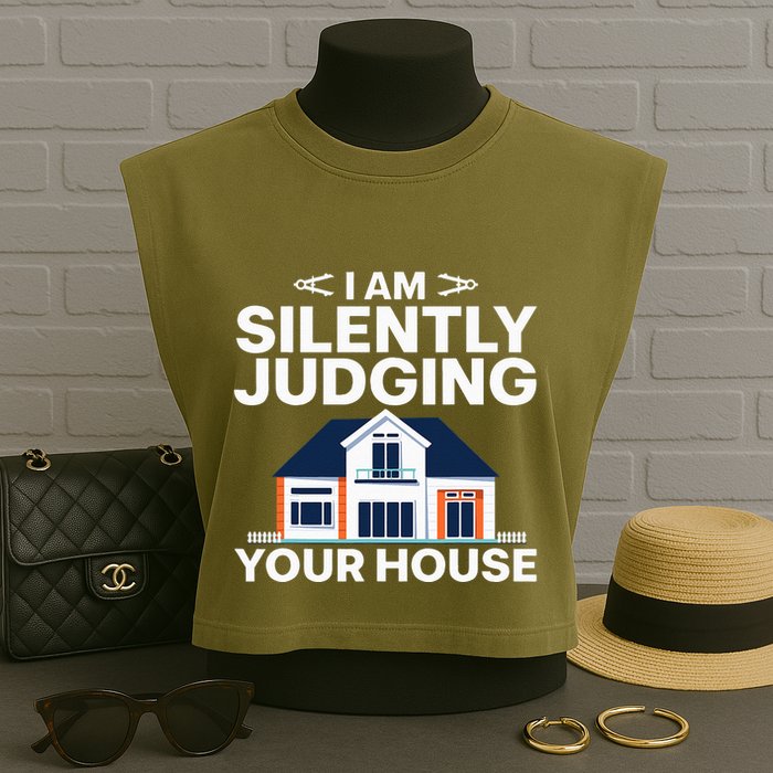 Cool Architect Art Wo Real Estate House Architecture Garment-Dyed Women's Muscle Tee