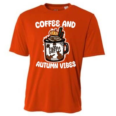 Coffee And Autumn Vibes Halloween Cooling Performance Crew T-Shirt