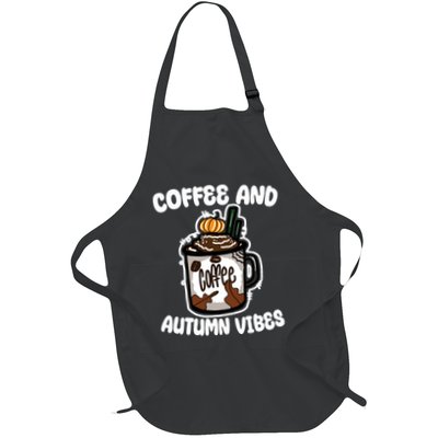 Coffee And Autumn Vibes Halloween Apron