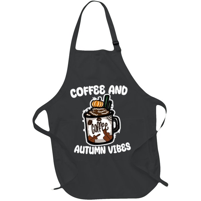 Coffee And Autumn Vibes Halloween Apron