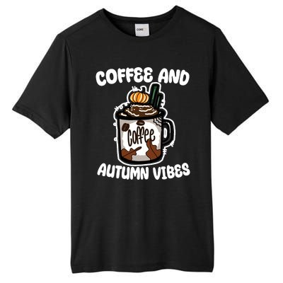 Coffee And Autumn Vibes Halloween Tall Fusion ChromaSoft Performance T-Shirt