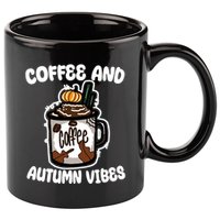 Coffee And Autumn Vibes Halloween 11oz C Handle Ceramic Mug