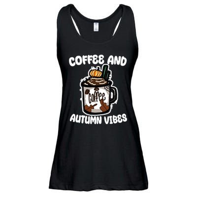 Coffee And Autumn Vibes Halloween Ladies Essential Flowy Tank