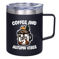 Coffee And Autumn Vibes Halloween 12oz Stainless Steel Coffee Mug