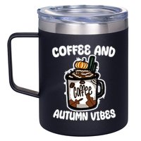 Coffee And Autumn Vibes Halloween 12oz Stainless Steel Coffee Mug