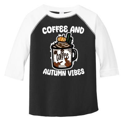 Coffee And Autumn Vibes Halloween Toddler Fine Jersey T-Shirt