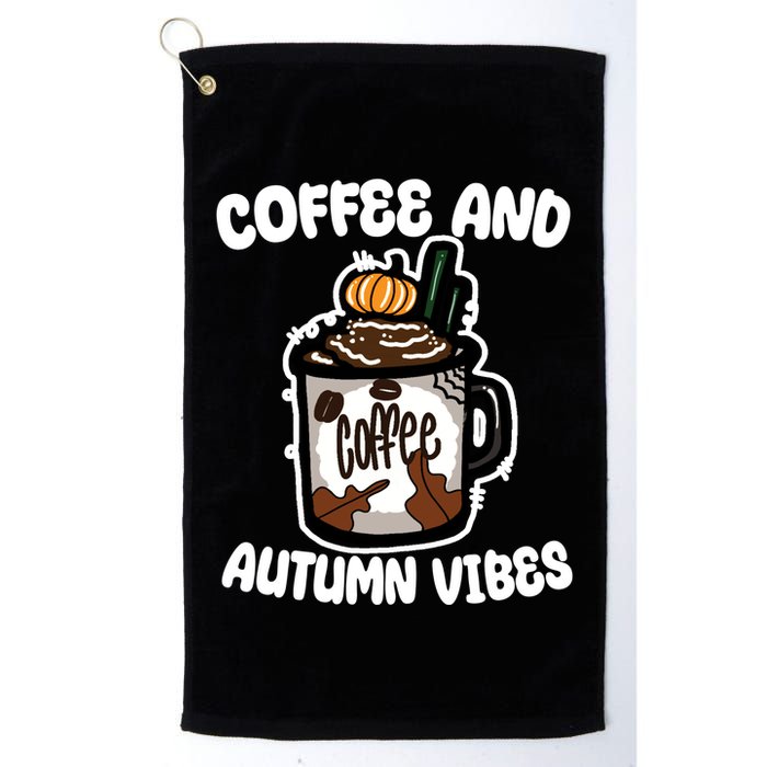 Coffee And Autumn Vibes Halloween Golf Towel