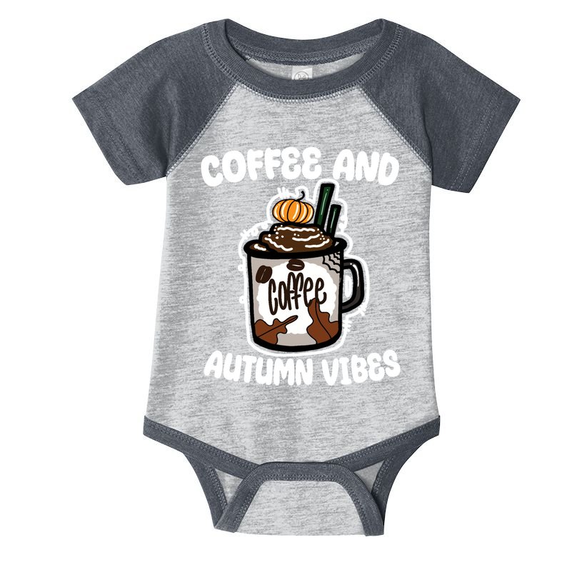 Coffee And Autumn Vibes Halloween Infant Baby Jersey Bodysuit