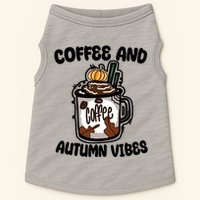 Coffee And Autumn Vibes Halloween Doggie Tank