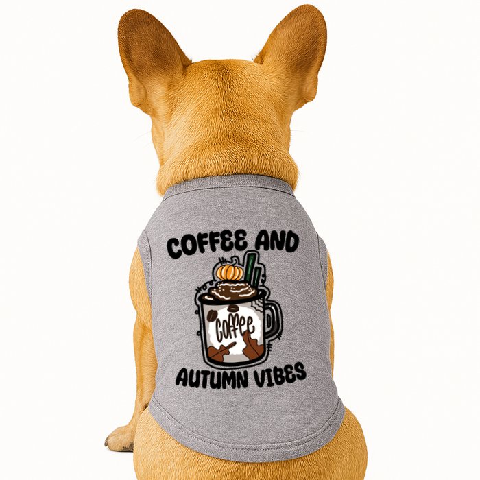 Coffee And Autumn Vibes Halloween Doggie Tank