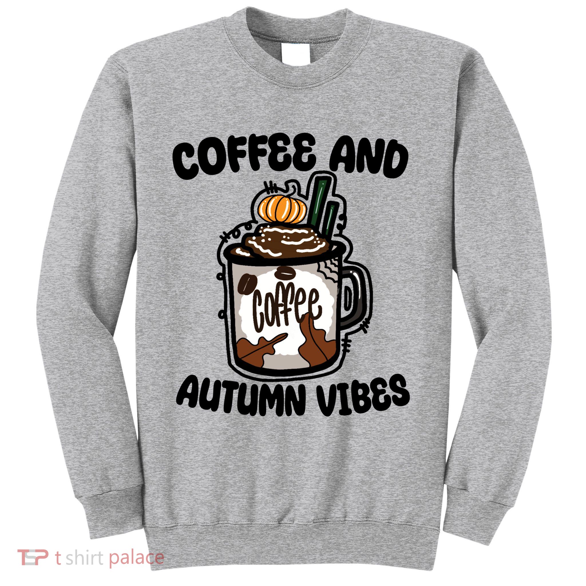 Coffee And Autumn Vibes Halloween Sweatshirt