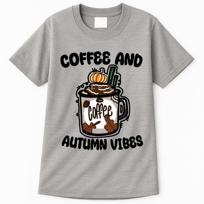 Coffee And Autumn Vibes Halloween Tall T-Shirt