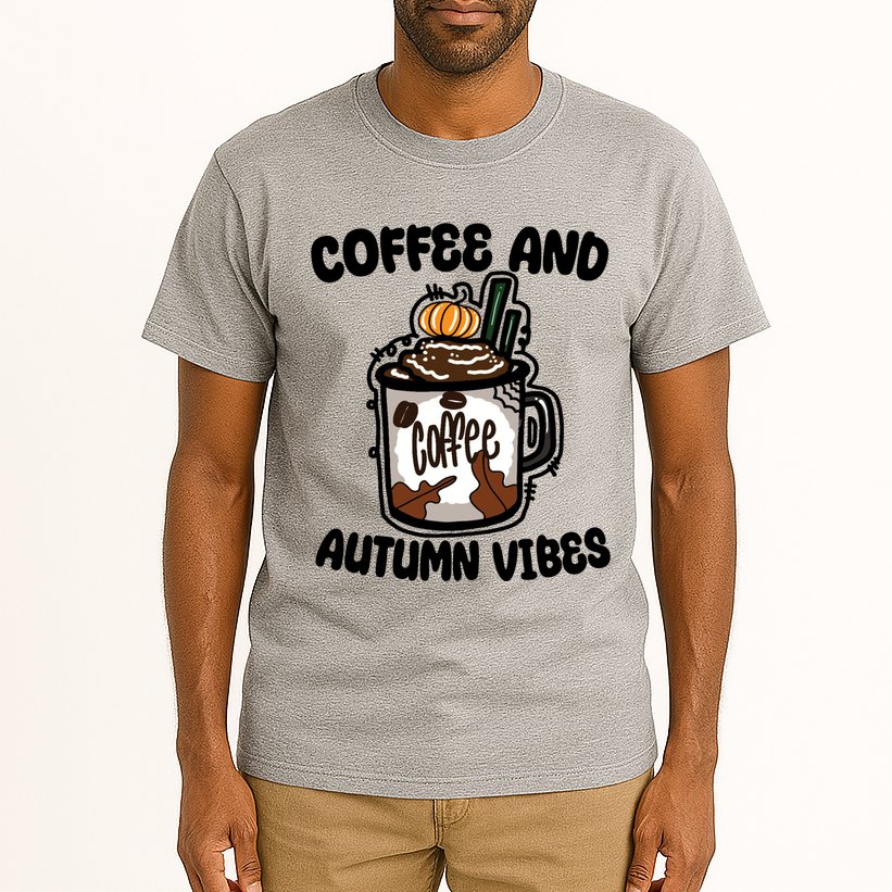 Coffee And Autumn Vibes Halloween Tall T-Shirt