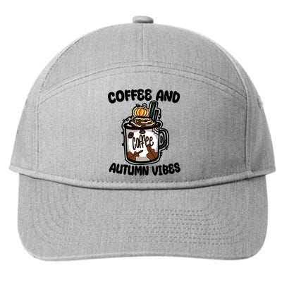 Coffee And Autumn Vibes Halloween 7-Panel Snapback Hat