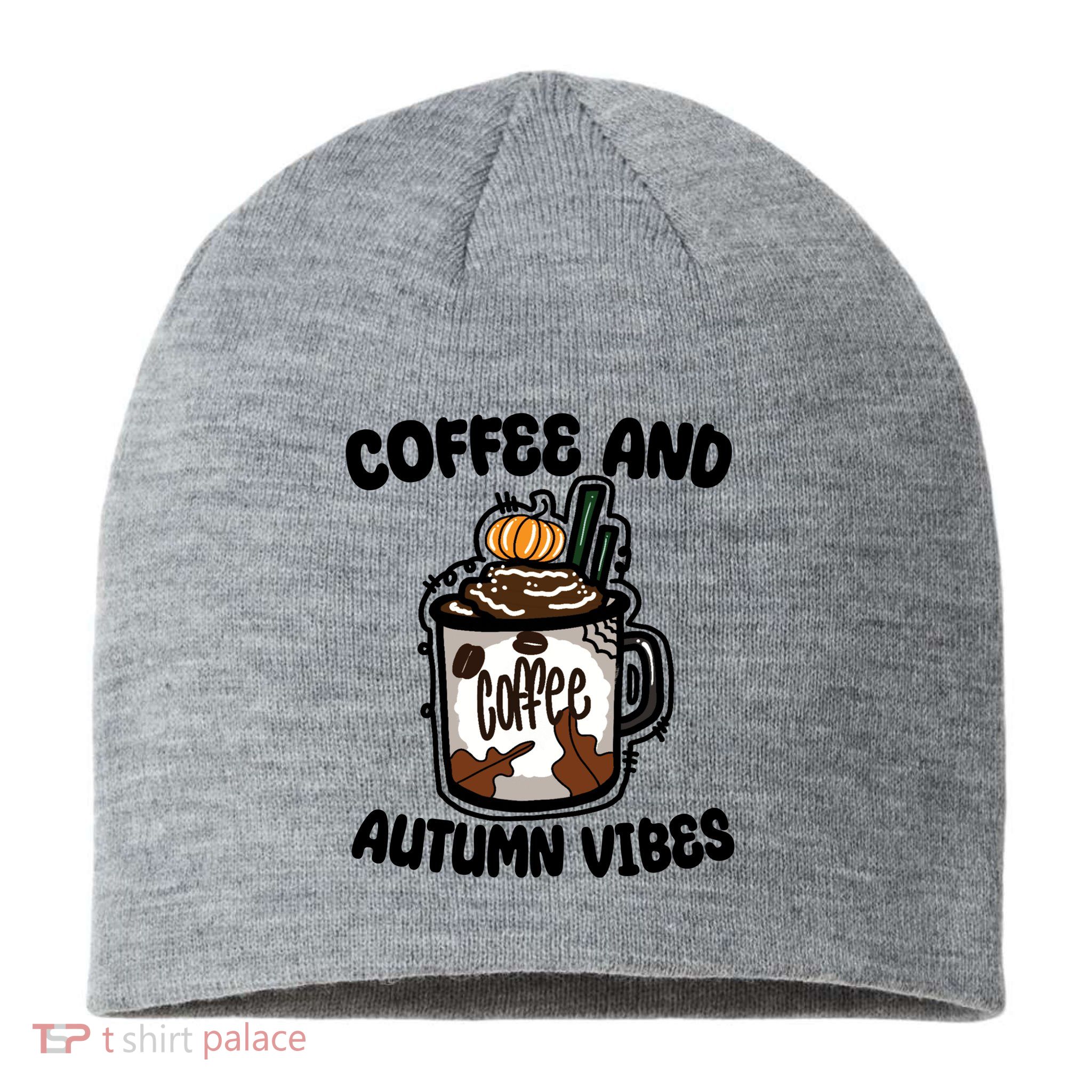 Coffee And Autumn Vibes Halloween Sustainable Beanie