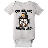 Coffee And Autumn Vibes Halloween Baby Bodysuit