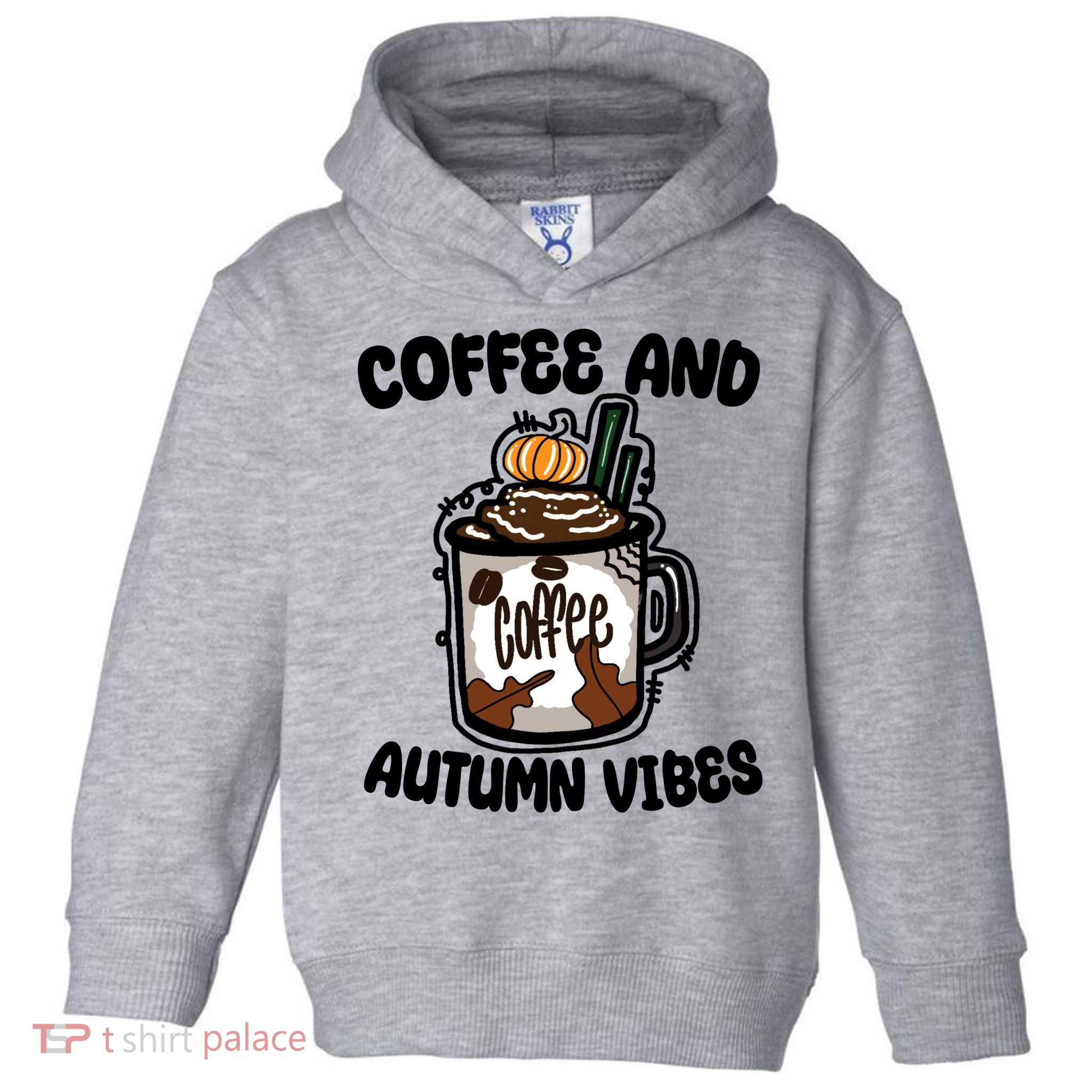 Coffee And Autumn Vibes Halloween Toddler Hoodie